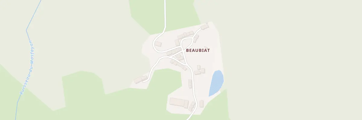 Plan du 8 Beaubiat à Banize
