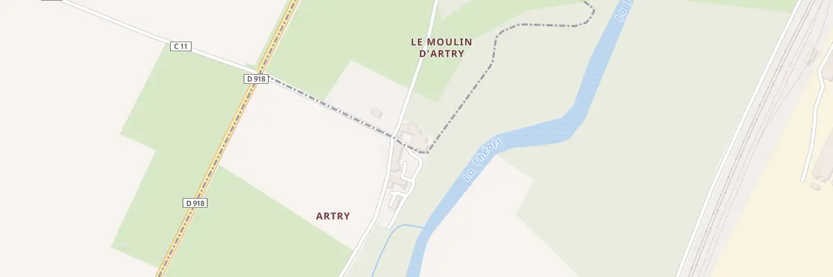 Plan du 9645 Le Moulin d’Artry à Sainte-Lizaigne