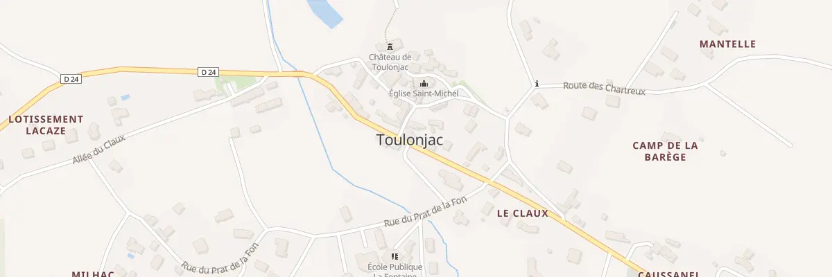 Plan du 5030 Toulonjac à Toulonjac