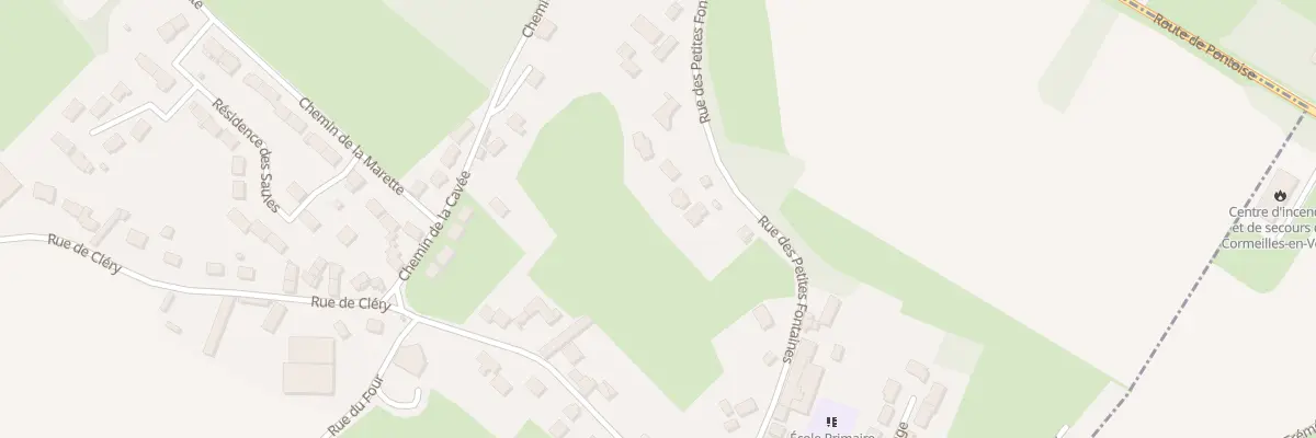 Plan du 15 Rue des Petites Fontaines à Frémécourt