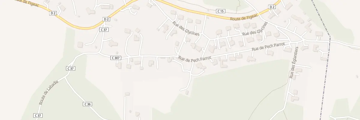 Plan du 305 Rue de Pech Parrot à Lissac-et-Mouret