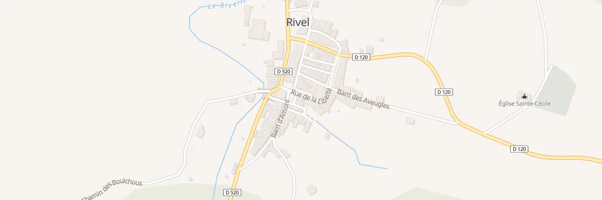 Plan du 80 Le Village à Rivel
