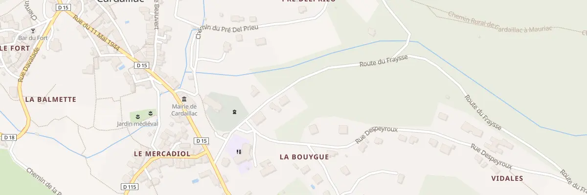 Plan du 5087A La Bouygue à Cardaillac