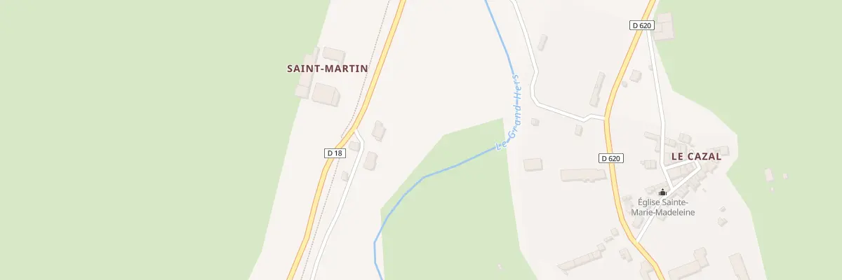 Plan du 5554 Saint-Martin à Chalabre