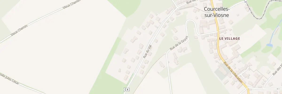 Plan du 26 Rue du Val à Courcelles-sur-Viosne