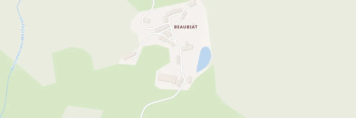Plan du 4 Beaubiat à Banize