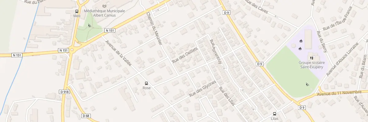 Plan du 5 Rue des Oeillets à Issoudun