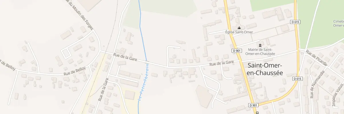 Plan du 14 Rue de la Gare à Saint-Omer-en-Chaussée