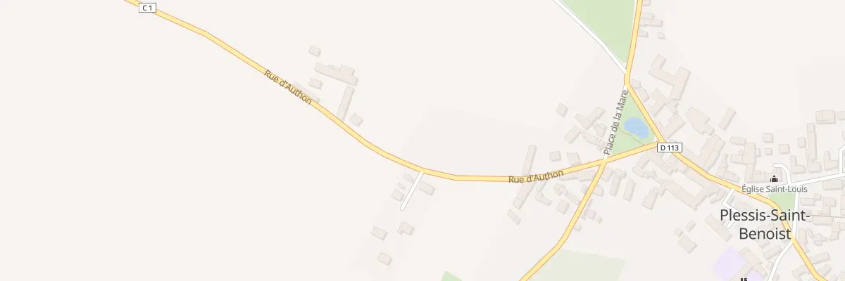 Plan du 1F Vc Les Antres Rue d’Authon à Plessis-Saint-Benoist