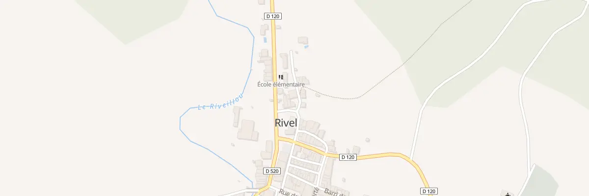 Plan du 9 Le Village à Rivel