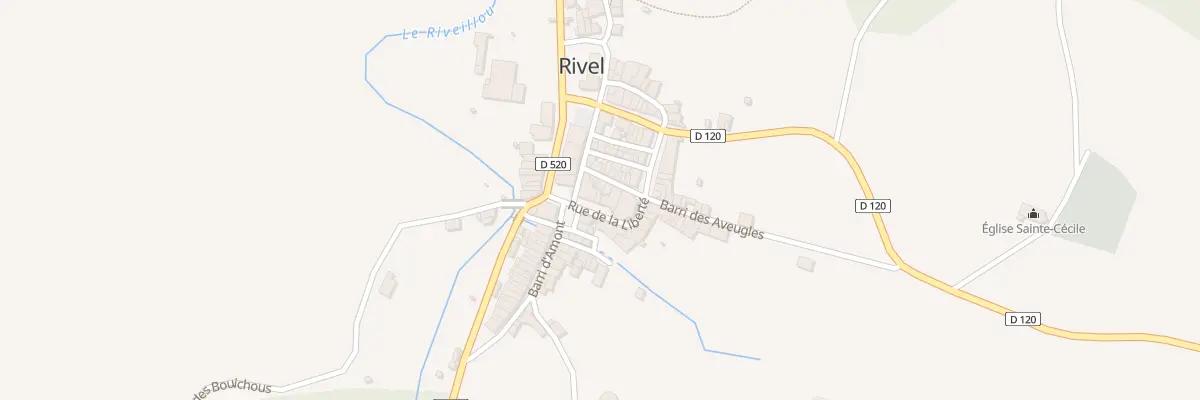 Plan du 119 Le Village à Rivel