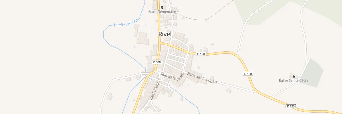 Plan du 105 Le Village à Rivel
