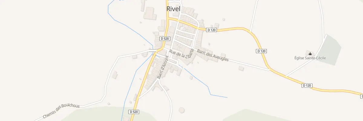 Plan du 81 Le Village à Rivel