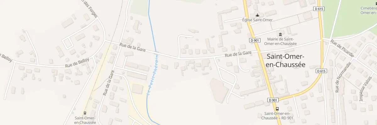 Plan du 9 Rue de la Gare à Saint-Omer-en-Chaussée