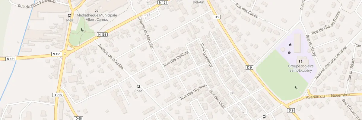 Plan du 3 Rue des Oeillets à Issoudun