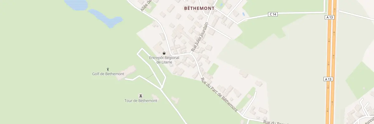 Plan du 2 Rue du Parc de Bethemont à Poissy