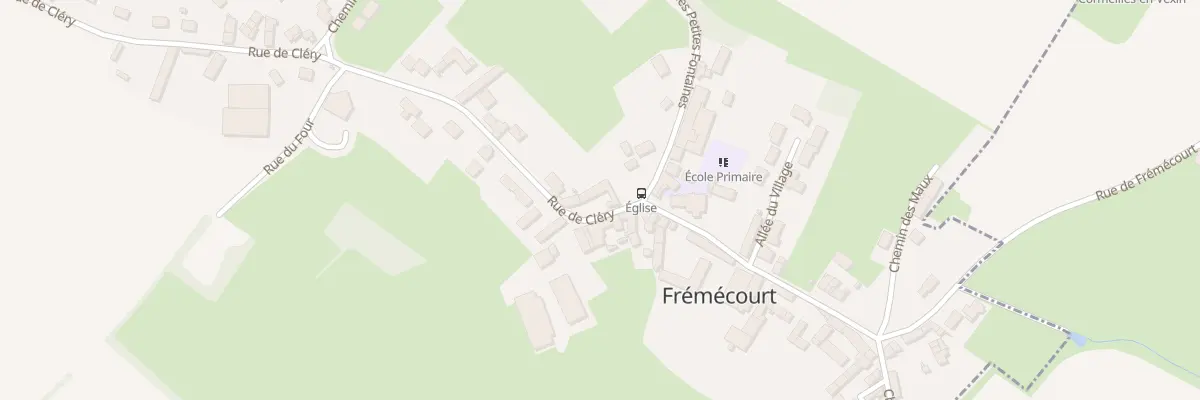 Plan du 38 Rue de Cléry à Frémécourt