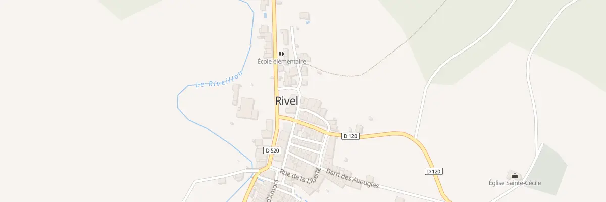 Plan du 13 Le Village à Rivel