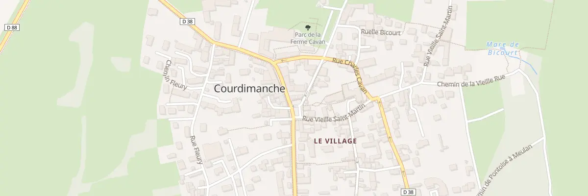 Plan du 11 Rue Raymond Berrivin à Courdimanche