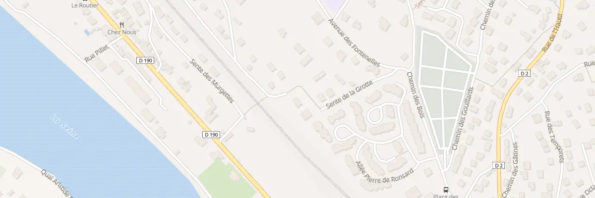 Plan du 9 Sen de la Grotte à Triel-sur-Seine