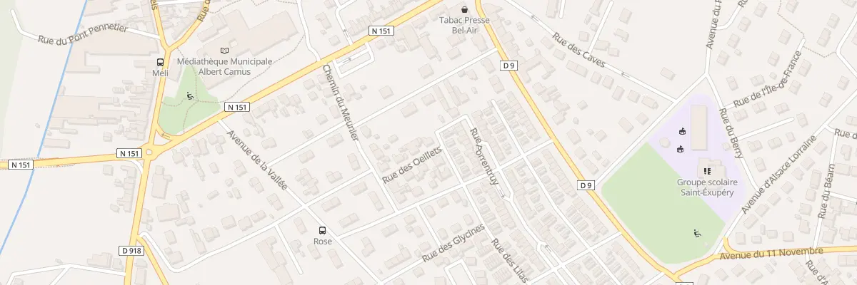 Plan du 2 Rue des Oeillets à Issoudun