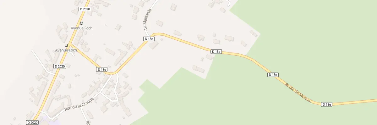 Plan du 14 Rte de Méreau à Massay