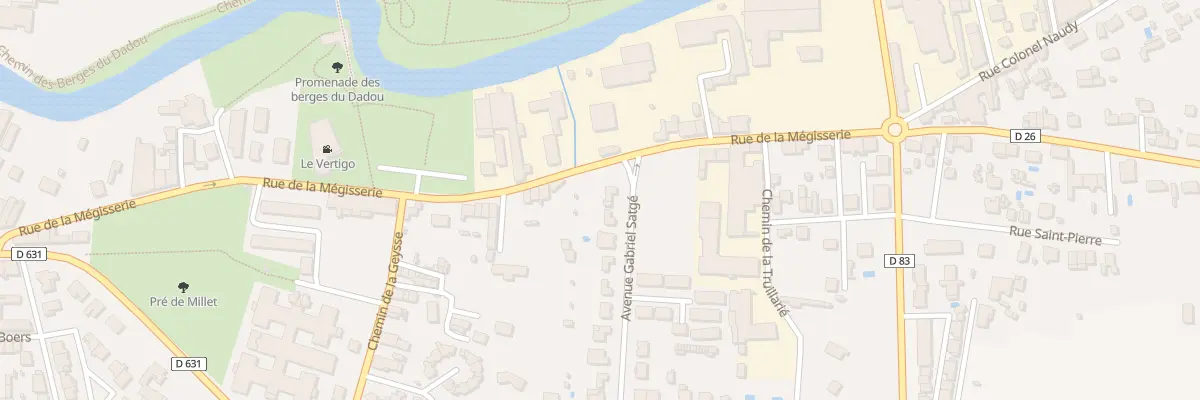 Plan du 2 Rue Gabriel Satgé à Graulhet