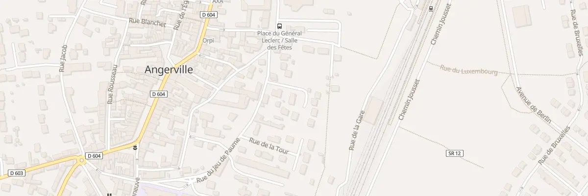 Plan du 2 All des Vergers à Angerville