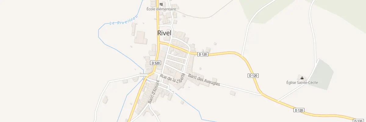 Plan du 108 Le Village à Rivel