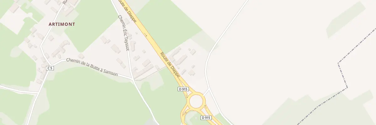 Plan du 5 Rte de Dieppe à Frémécourt