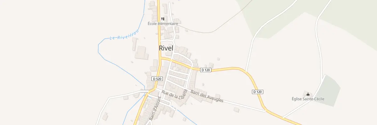 Plan du 19 Le Village à Rivel