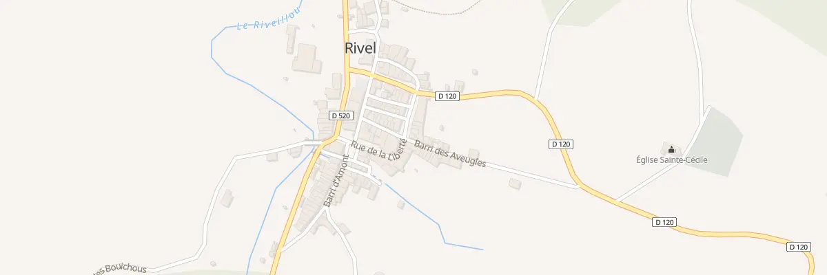Plan du 96 Le Village à Rivel
