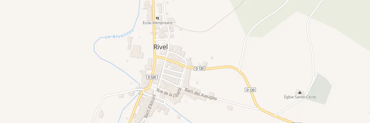 Plan du 18 Le Village à Rivel