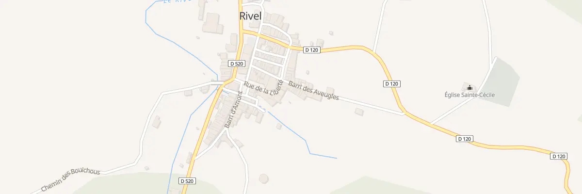 Plan du 5000 Le Village à Rivel