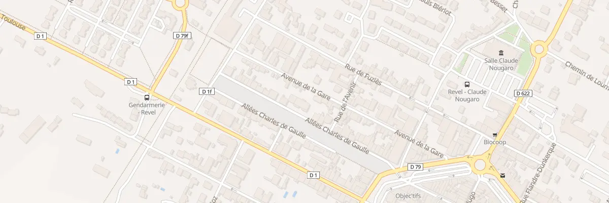 Plan du 36B All Charles de Gaulle à Revel