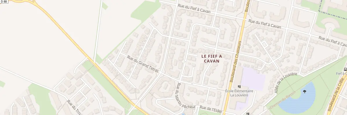 Plan du 13 Rue des Grands Bouleaux à Courdimanche
