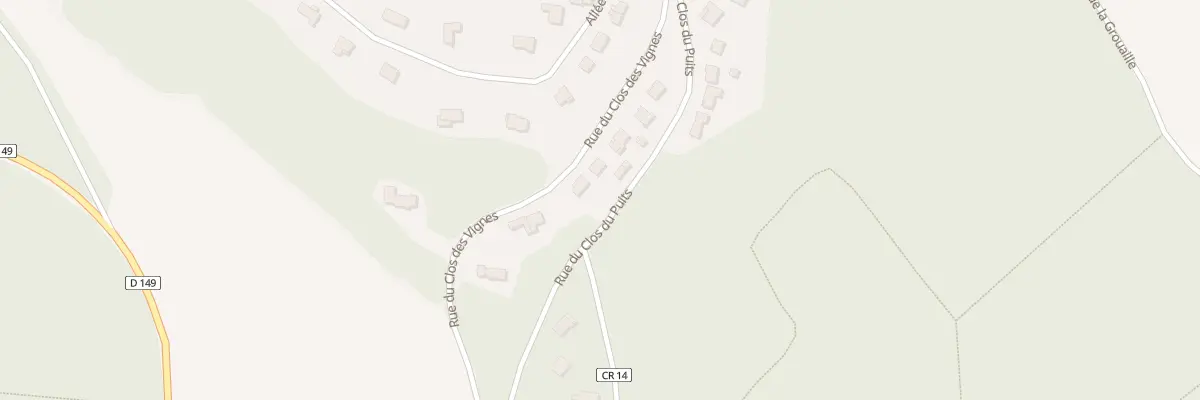 Plan du 235 Rue du Clos des Vignes à Bullion