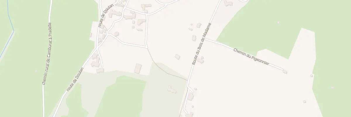 Plan du 278 Rte du Bois de Madame à Camburat