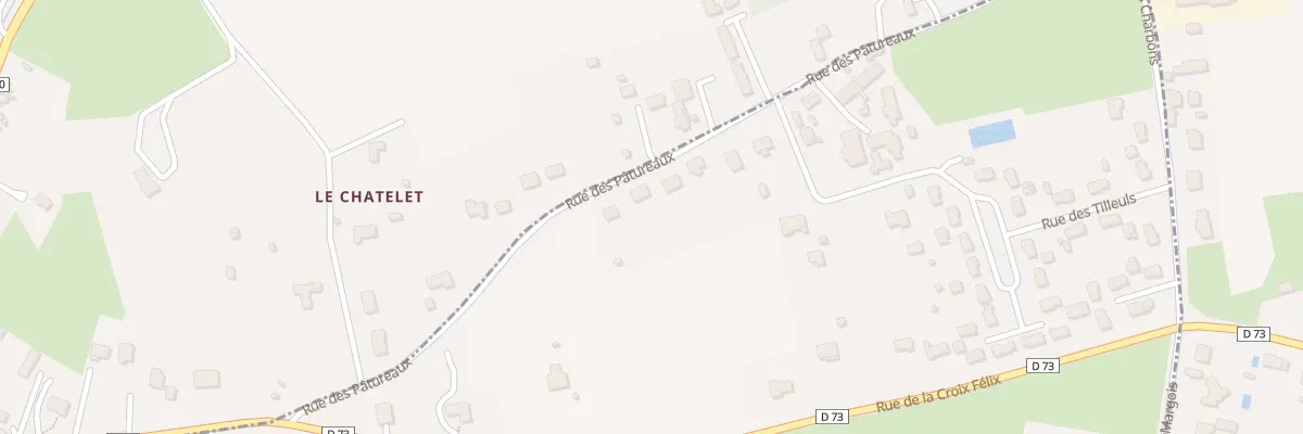 Plan du 14 Les Patureaux à La Châtre