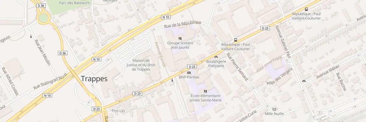 Plan du 14 Rue Jean Jaurès à Trappes
