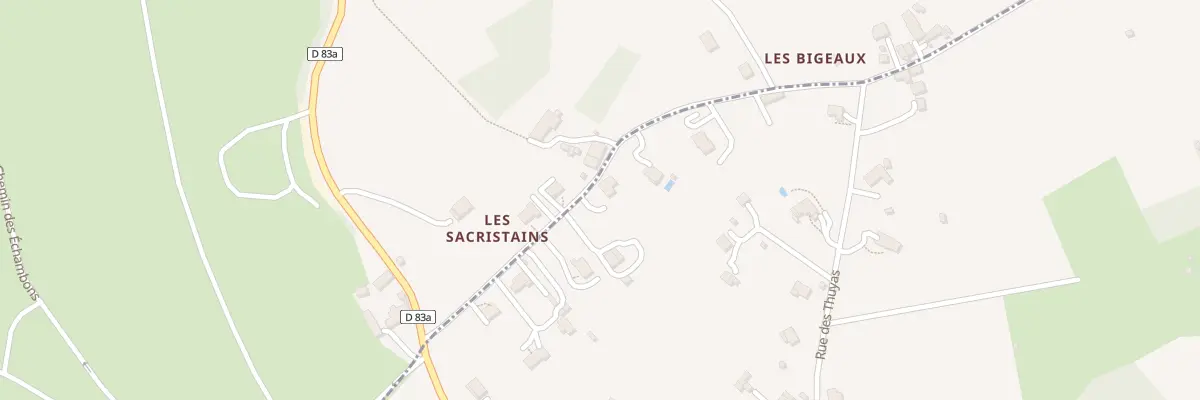 Plan du 7 Les Sacristains à Lacs