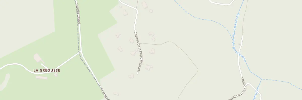 Plan du 184 Che de la Peyro Plantado à Labécède-Lauragais