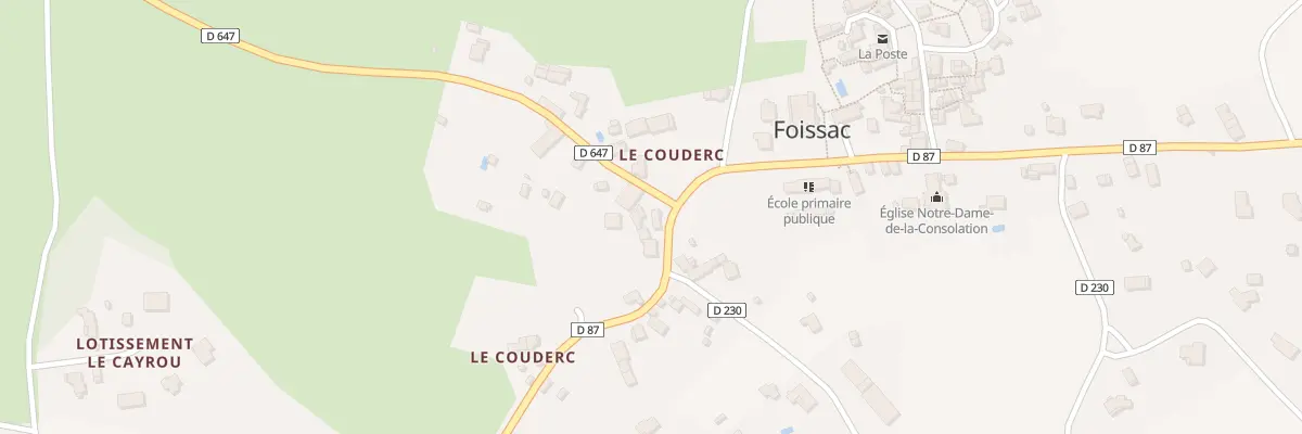 Plan du 5257 Le Couderc à Foissac