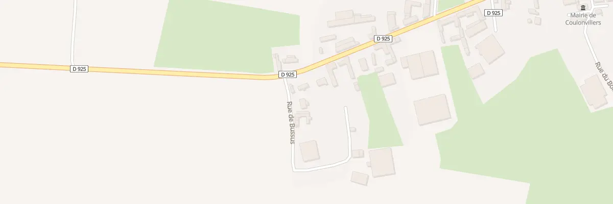 Plan du 1 Rue de Bussus à Coulonvillers
