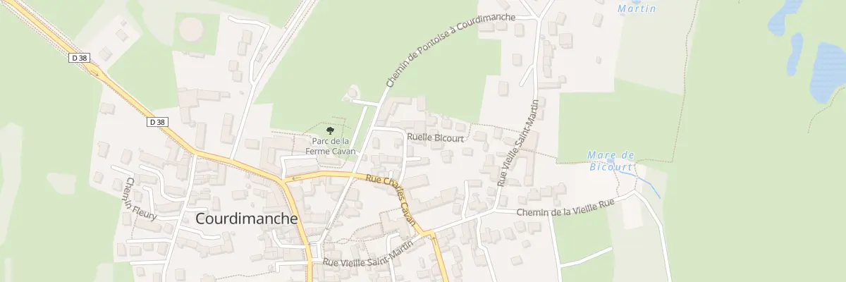 Plan du 3 Cour Boucher à Courdimanche