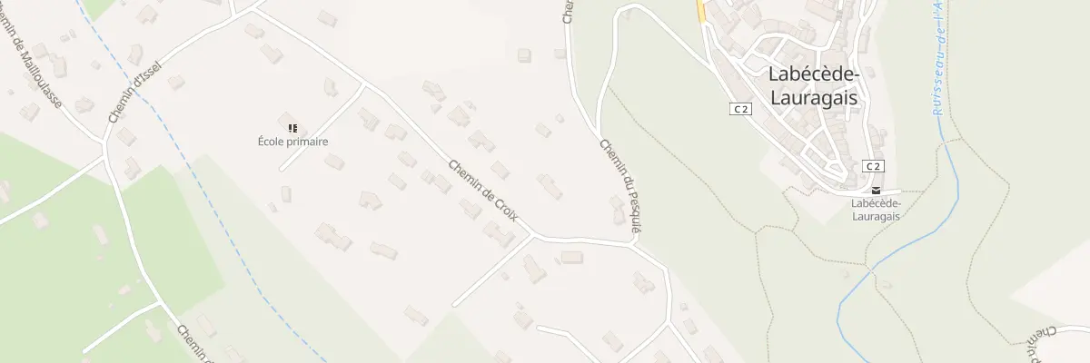 Plan du 1 Che de la Croix à Labécède-Lauragais