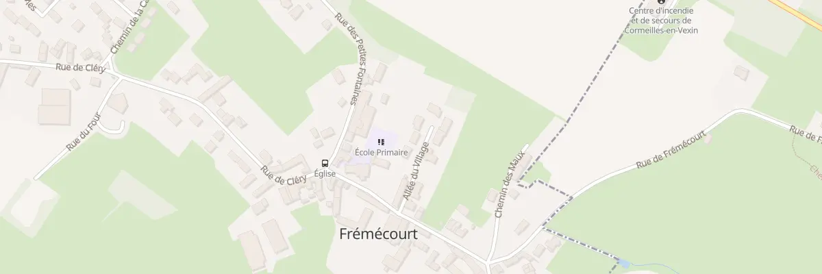 Plan du 3 All du Village à Frémécourt