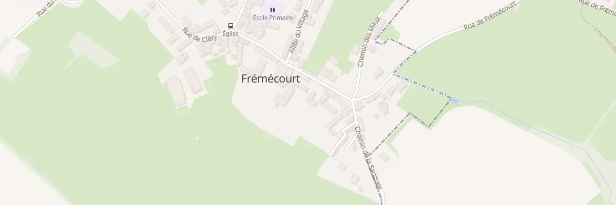 Plan du 13 Rue de Cléry à Frémécourt
