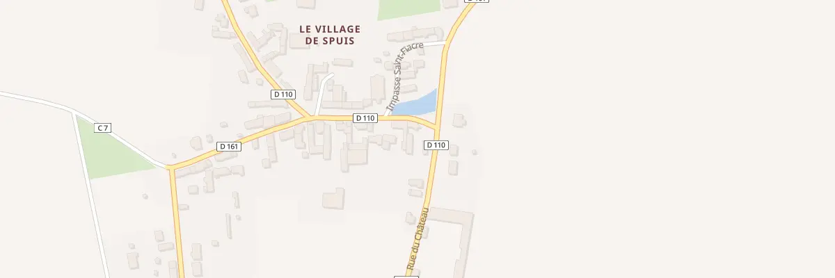 Plan du 5045 Le Village de Spuis à Chaussy