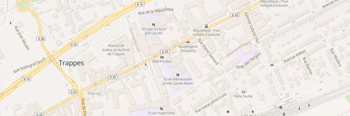 Plan du 11B Rue Jean Jaurès à Trappes